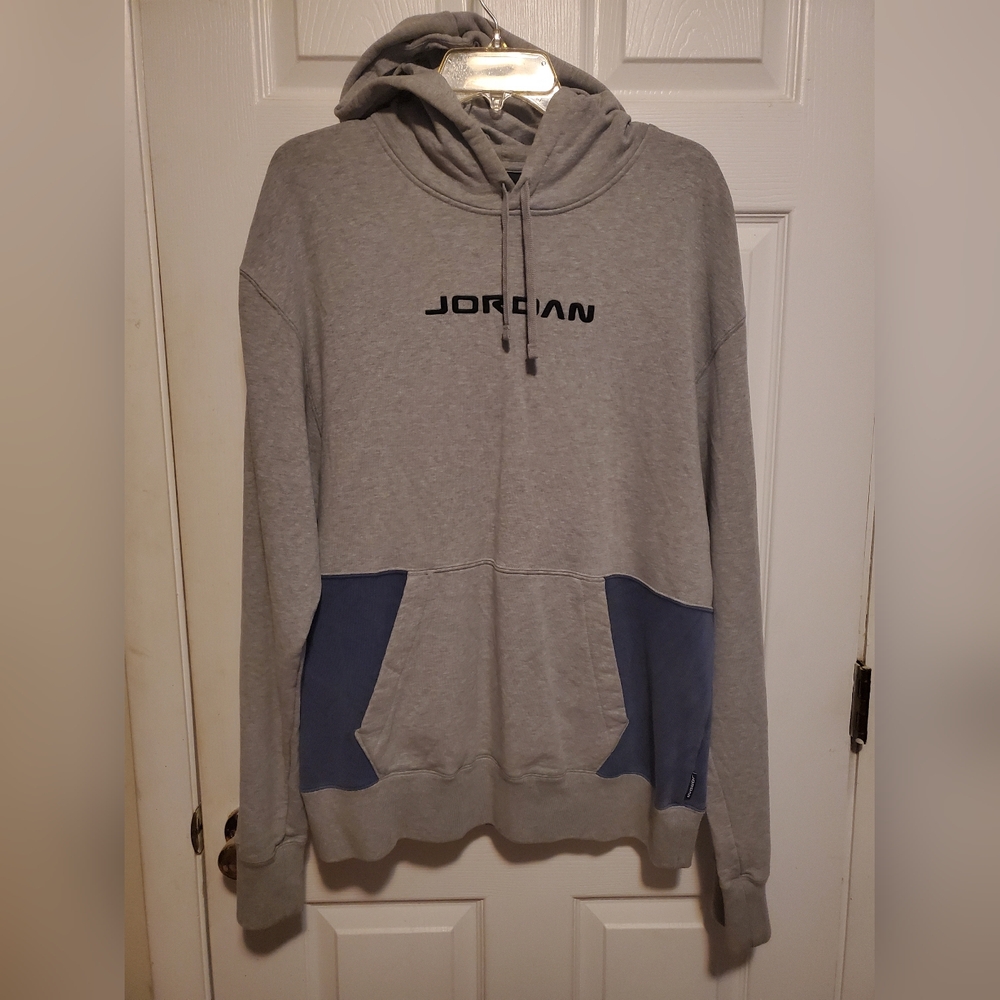 Jordan Men's Hoodie in Gray and Blue